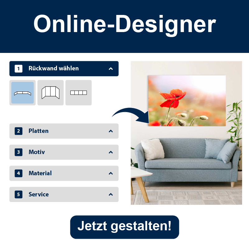 Designer Wandbild Alu