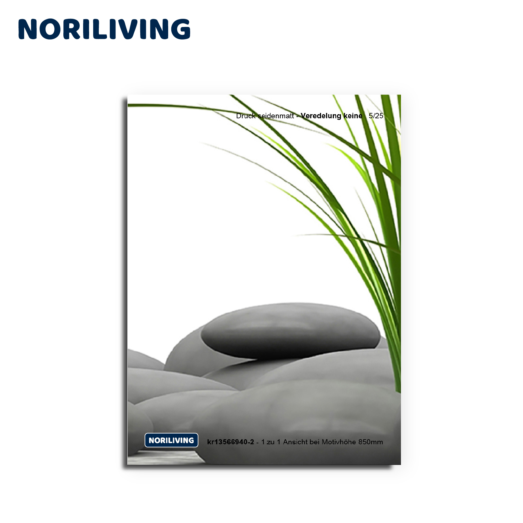 Muster-Vorschau kr13566940 Zen Gras Steine 940 Platte 2